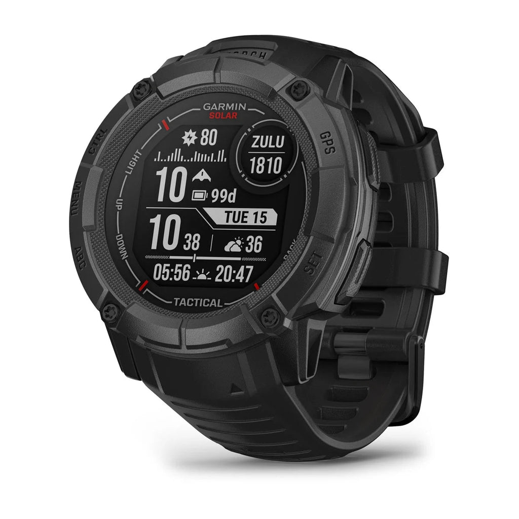 Garmin Instinct 2X Solar Tactical - Ballistic Calculator & NVG Compatible