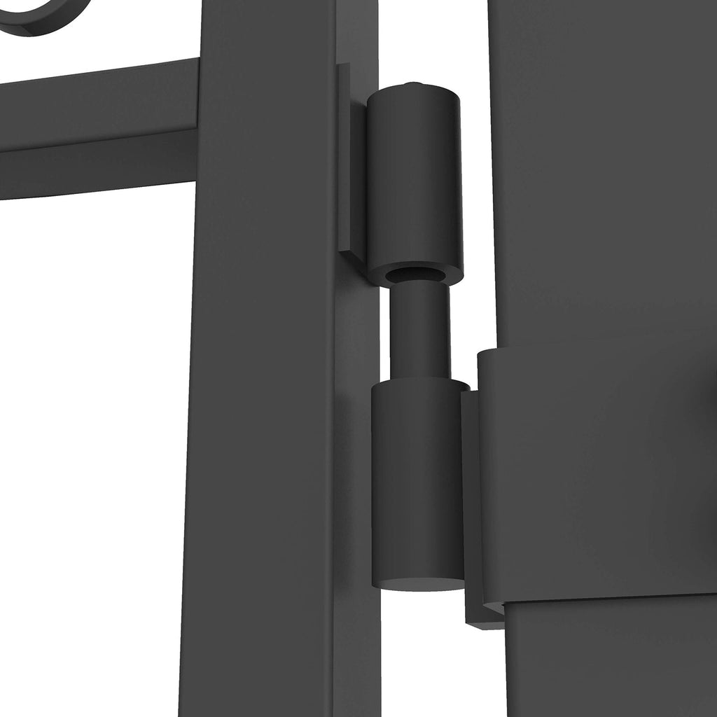 14x8 ft Steel Dual Swing Driveway Gate