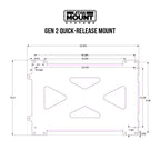 Extra bottom base plate Rectangle Quick Release Mount