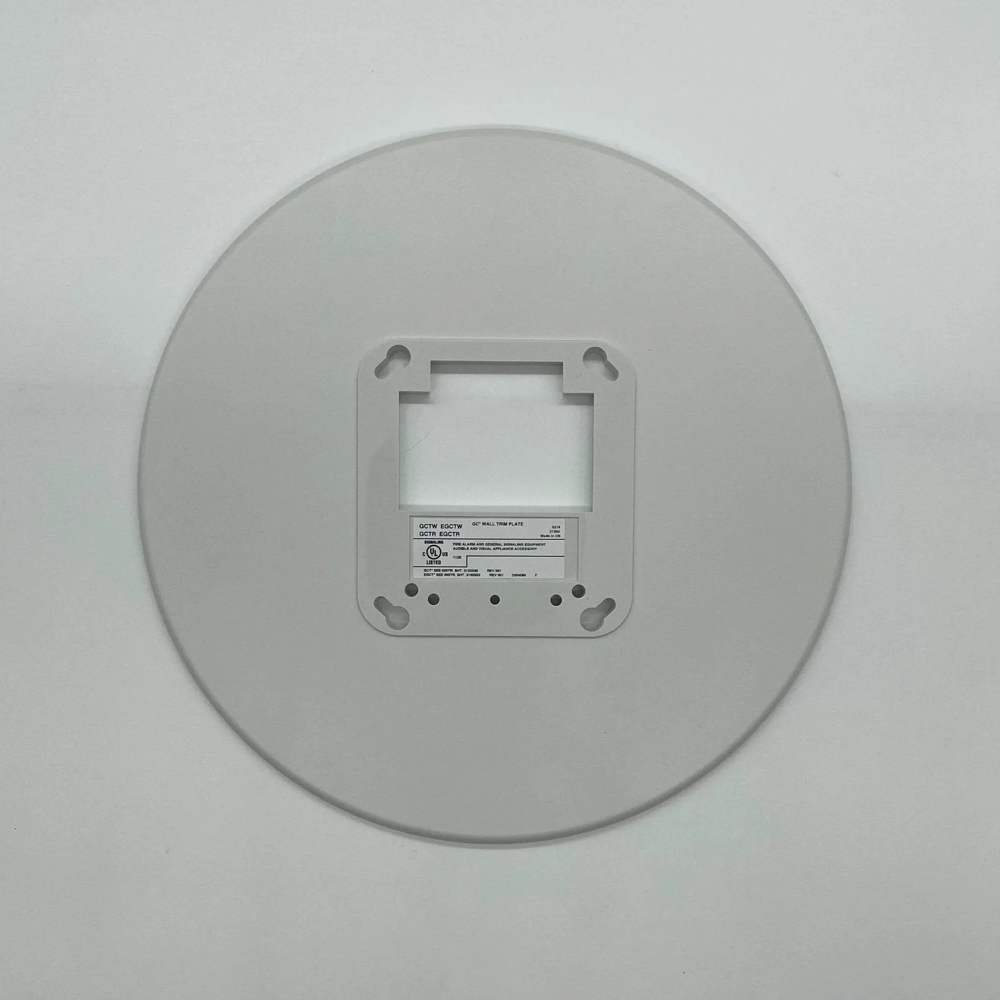 Genesis LED EG1 Wall Trim Plate White UL/FM Approved Safety