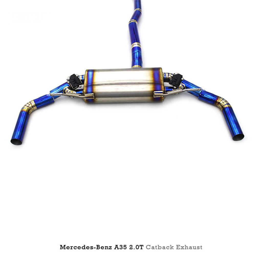 Titanium Valved Catback Exhaust System for Mercedes Benz A35 AMG 2.0T