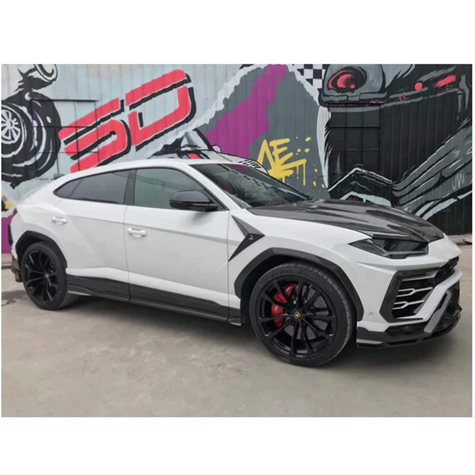 Dry Carbon Fiber Rocker Panel Side Skirts for Lamborghini Urus