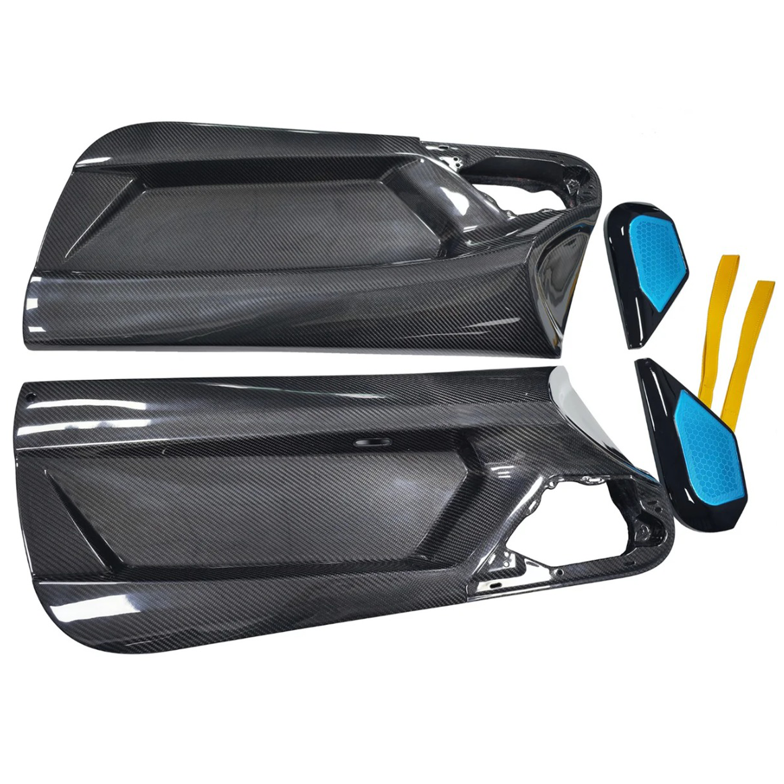 Dry Carbon Fiber Interior Door Panels for Lamborghini Aventador LP700 LP720 LP740 LP750 LP770 LP780