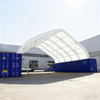 40'x40'x15' Double Truss Peak Container Canopy Shelter