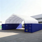 40'x40'x15' Double Truss Peak Container Canopy Shelter