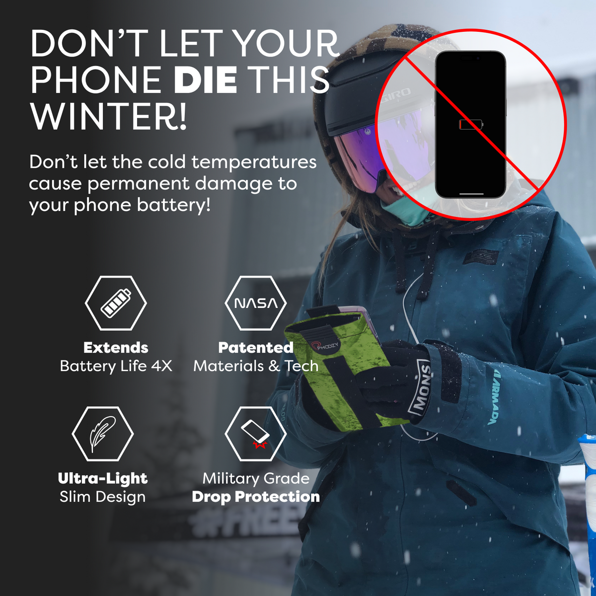 XP3 Rugged Phone Capsule - 4X Battery Life