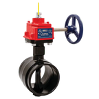 Grooved Butterfly Valve Wall Post for Fire Protection 300 psi