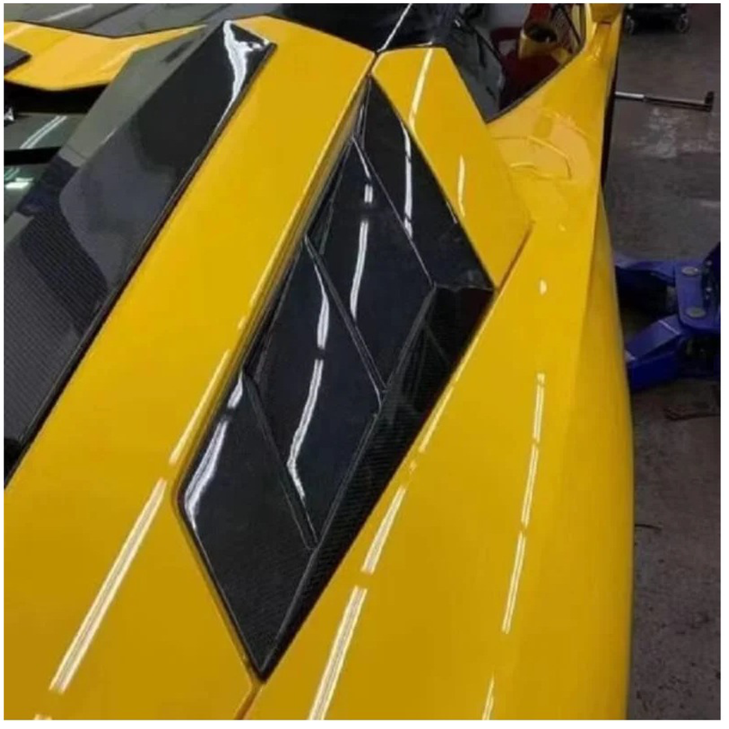 Dry Carbon Fiber Vented Engine Air Intake Replacement for Lamborghini Aventador