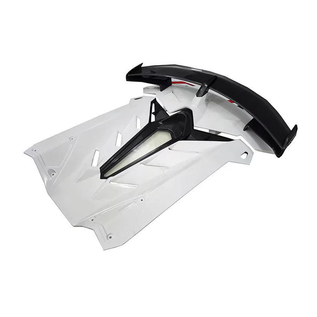 SVJ Style Dry Carbon Fiber Rear Wing Engine Hood Lid for Lamborghini Aventador LP700 LP720 LP740 LP750 Coupe