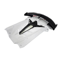 SVJ Style Dry Carbon Fiber Rear Wing Engine Hood Lid for Lamborghini Aventador LP700 LP720 LP740 LP750 Coupe