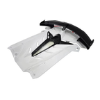 SVJ Style Dry Carbon Fiber Rear Wing Engine Hood Lid for Lamborghini Aventador LP700 LP720 LP740 LP750 Coupe