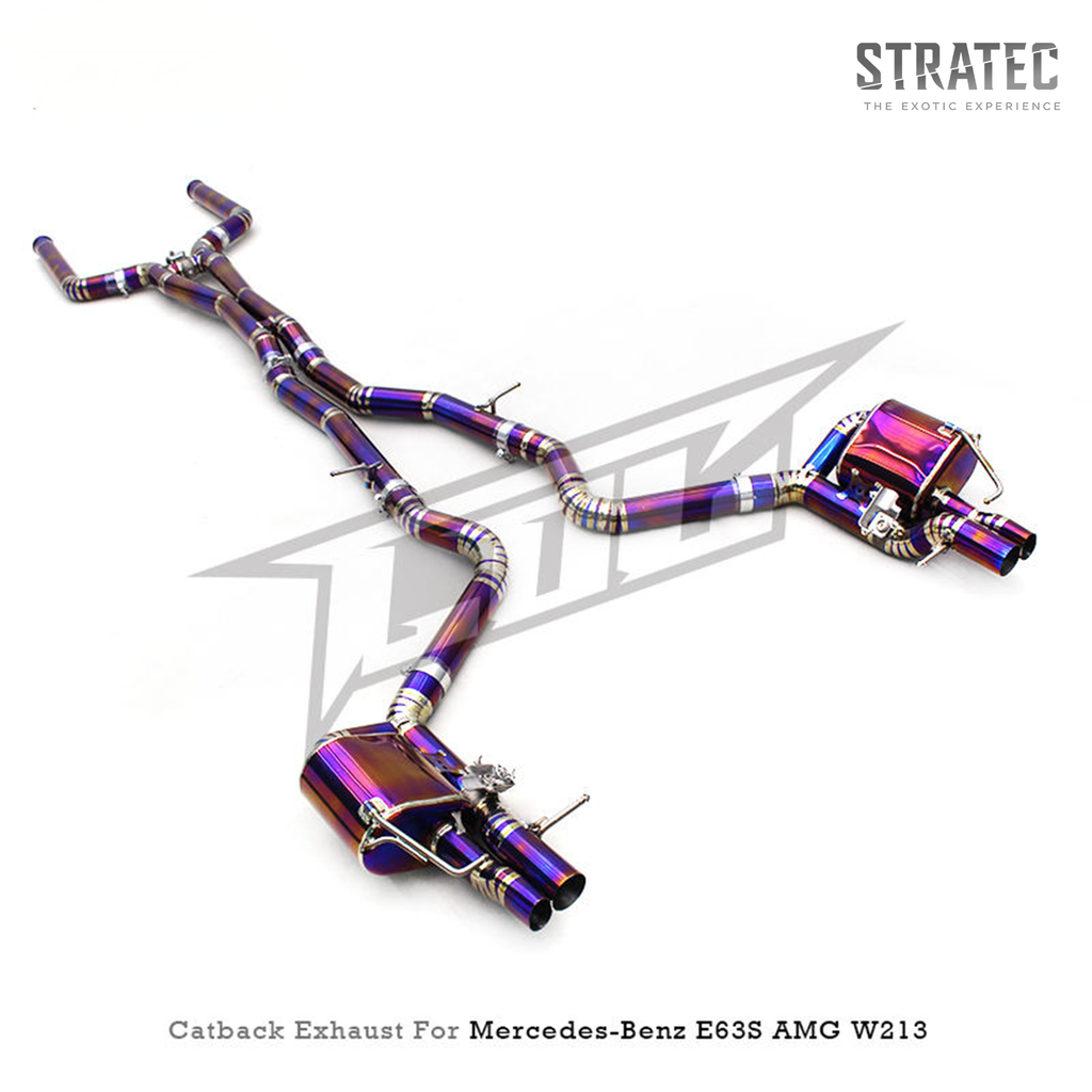 Titanium Valved Catback Exhaust System for Mercedes Benz E63 E63S AMG W213 4.0TT