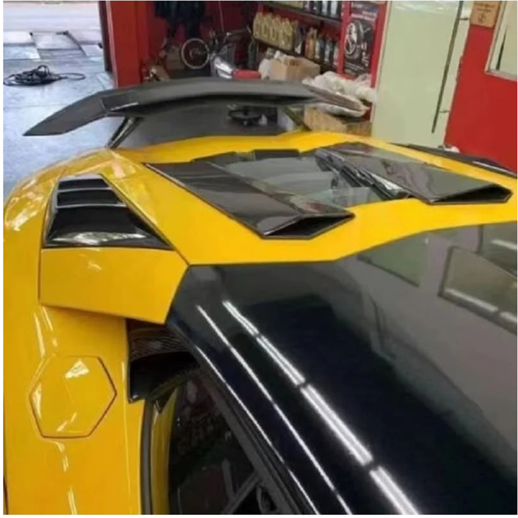 Dry Carbon Fiber Vented Engine Air Intake Replacement for Lamborghini Aventador