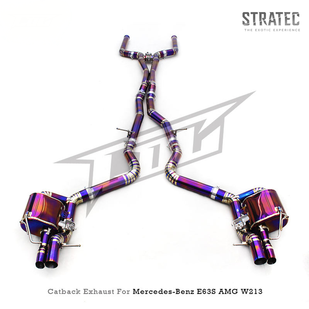 Titanium Valved Catback Exhaust System for Mercedes Benz E63 E63S AMG W213 4.0TT