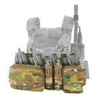 Haley Strategic Heavy Placard - Adjustable Cell Depth for Extended Mags & Radios w/ (4) MP2 Inserts