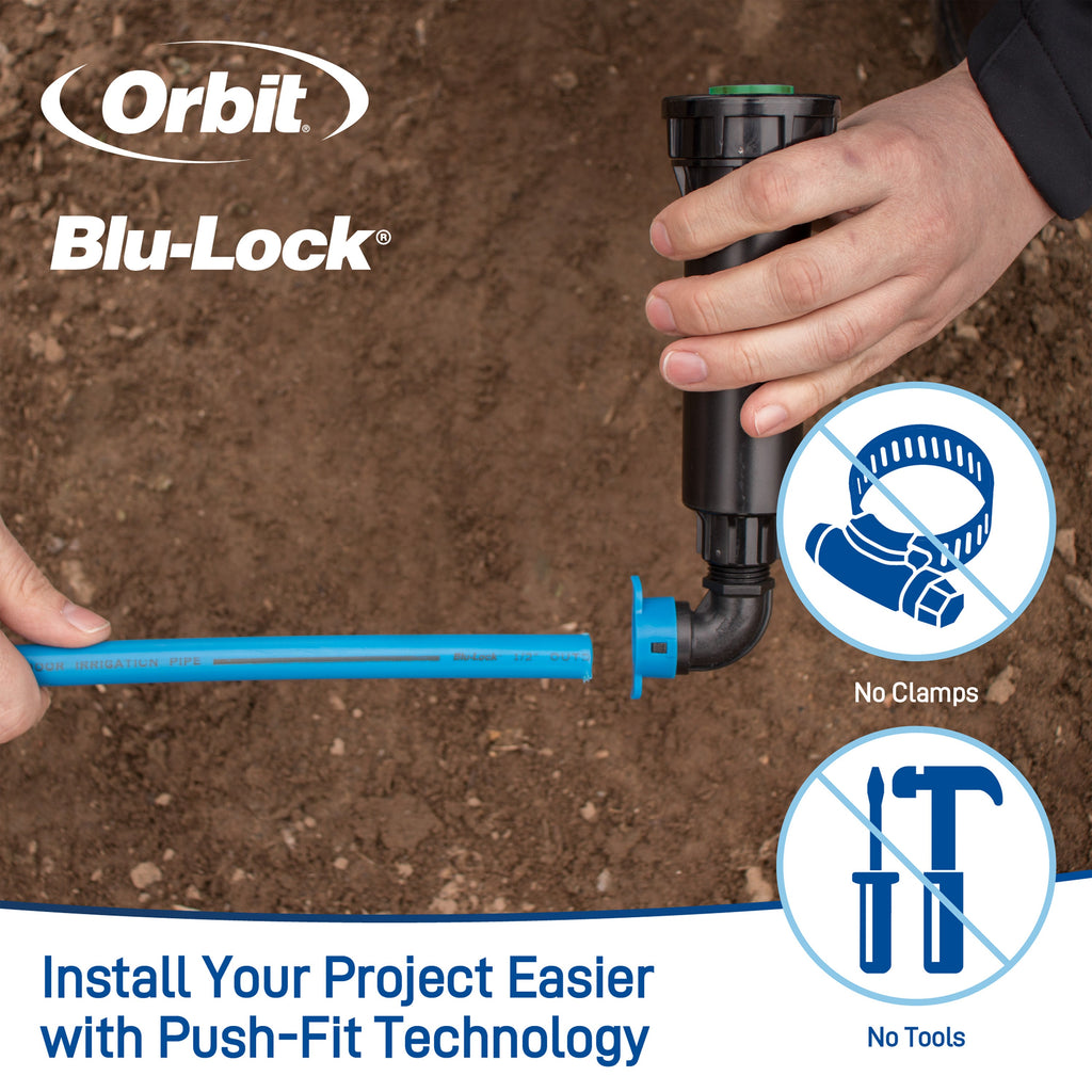1/2" Blu-Lock x 1/2" MPT Elbow | 31970