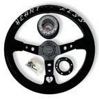 Suede Steering Wheel + Hub Adapter Kit For Subaru Impreza WRX STI Legacy Eclipse