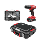 SKIL HD6280B-11 Brushless 20V Hammer Drill Kit, with 75-Pc. Drill & Drive Bit Set with Interlocking Case
