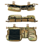 Haley Strategic Heavy Placard - Adjustable Cell Depth for Extended Mags & Radios w/ (4) MP2 Inserts
