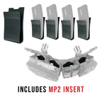 Haley Strategic Heavy Placard - Adjustable Cell Depth for Extended Mags & Radios w/ (4) MP2 Inserts