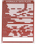 Hydraulic Systems 8.5" X 11" Durable Safety Sign
