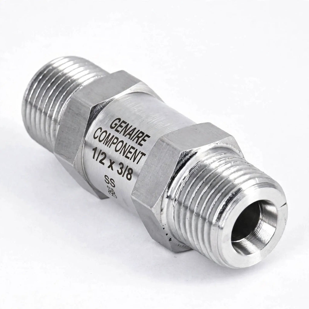 1/2" X 3/8" Stainless Steel Check Valve Genaire Component