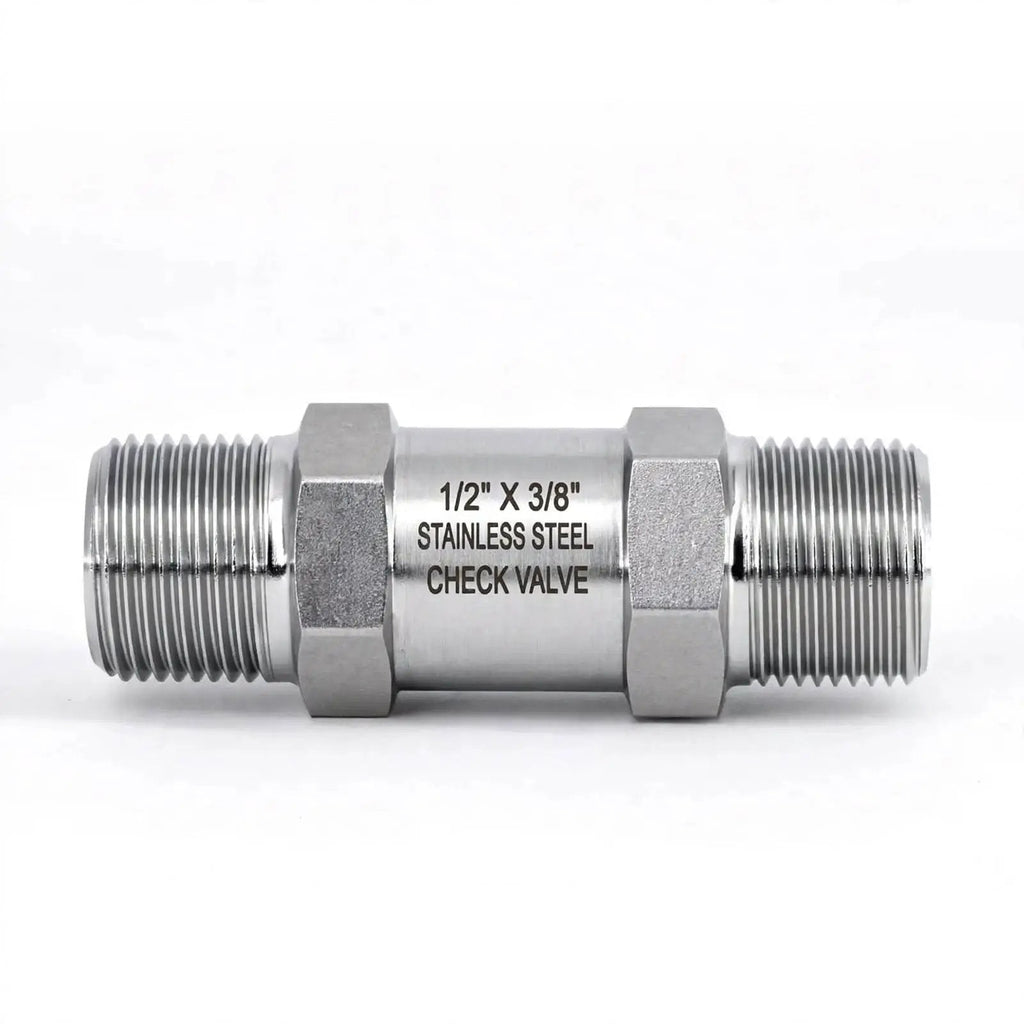 1/2" X 3/8" Stainless Steel Check Valve Genaire Component