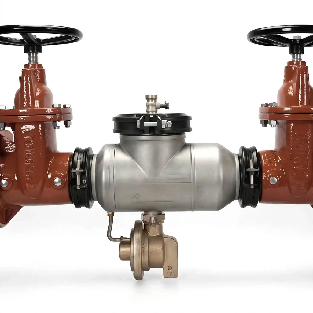 Zurn Wilkins 375AST 3-Inch Reduced Pressure Backflow Assembly with Grooved Butterfly Valves