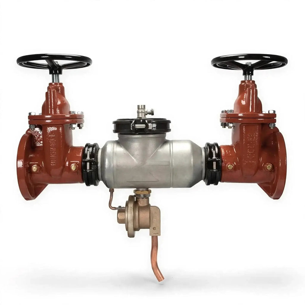 Zurn Wilkins 375AST 3-Inch Reduced Pressure Backflow Assembly with Grooved Butterfly Valves