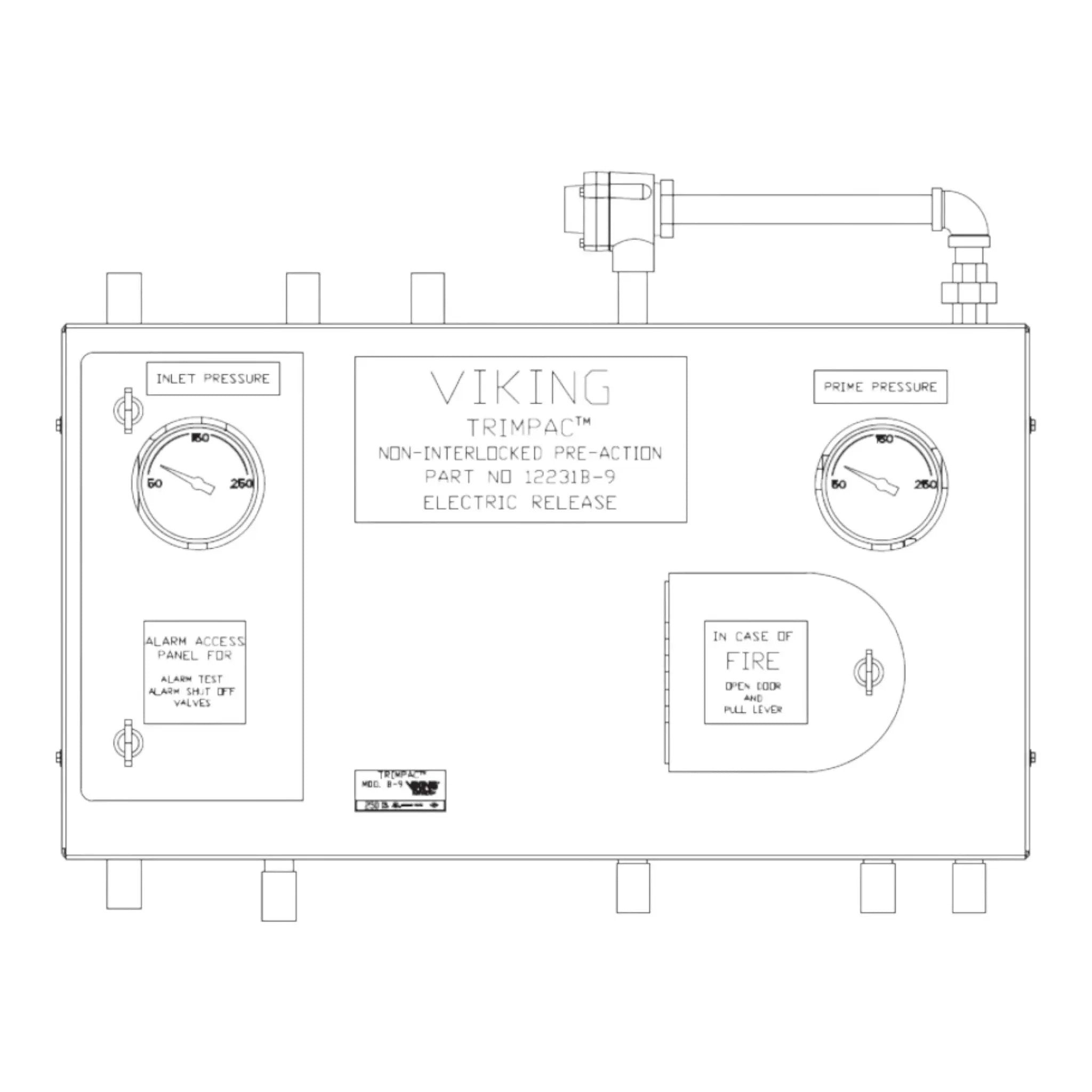 Trimpac® Model B-9 Non-Interlock Preaction System Electric Release, Mon