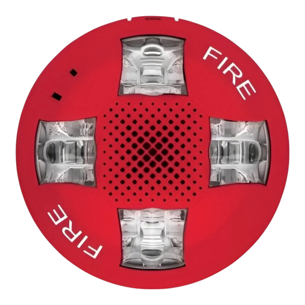Kidde Ceiling Horn Strobe 15-115cd Red Fire Alarm for Commercial Safety