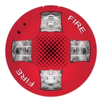 Kidde Ceiling Horn Fire Alarm with Room Wiring Plate for Contractor Safety