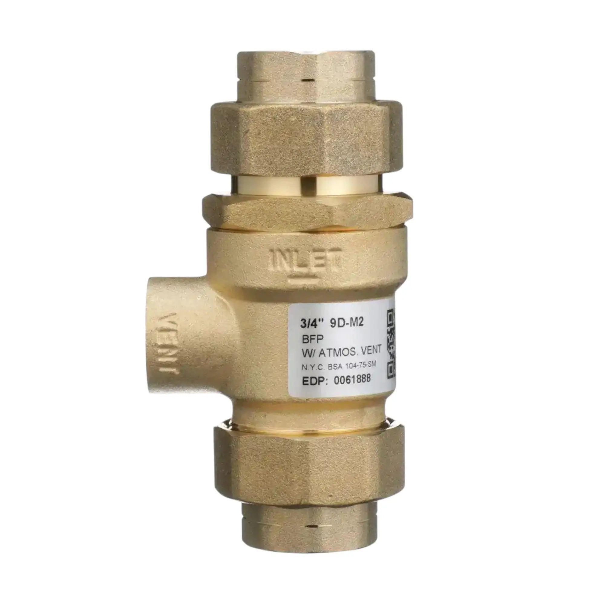 5/8" X 3/4" Backflow Preventor Valve for Fire Protection Systems Durable and Reliable