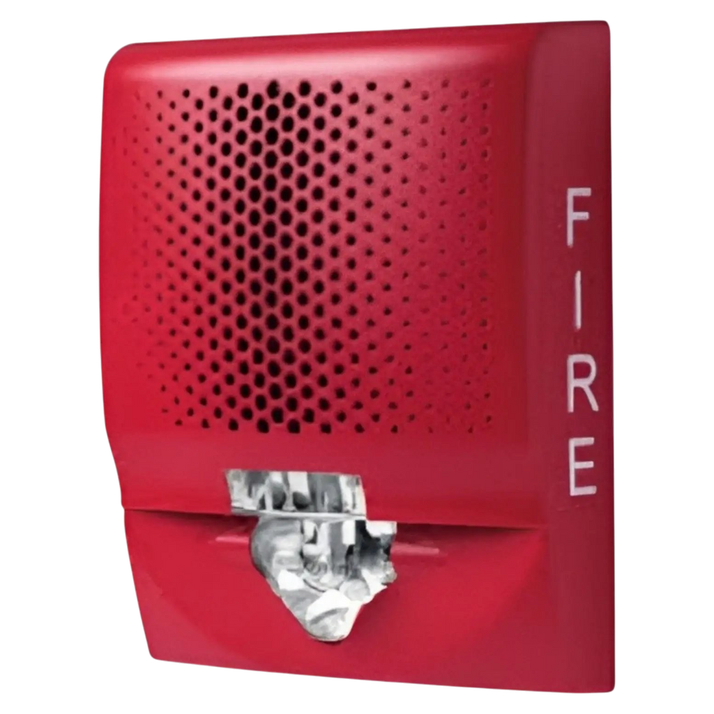 Kidde Wall Speaker Red No Marking with Wiring Plate for Safety