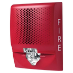 Kidde Wall Speaker Red No Marking with Wiring Plate for Safety