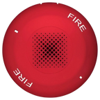 Kidde Genesis Red Fire Ceiling Speaker Clear Emergency Alerts for Safety