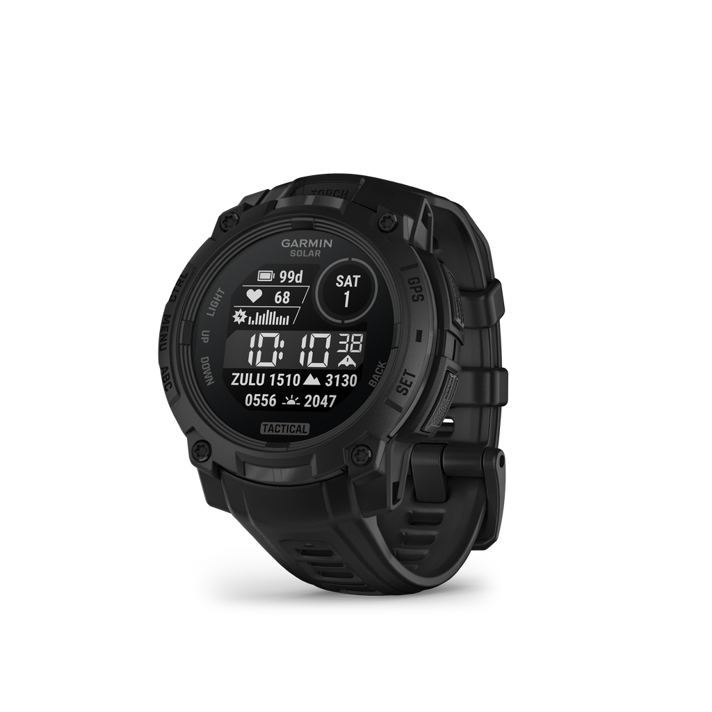 Garmin Instinct 3 Tactical - Tough Smartwatch w/ Solar Charging & 10 ATM Waterproof