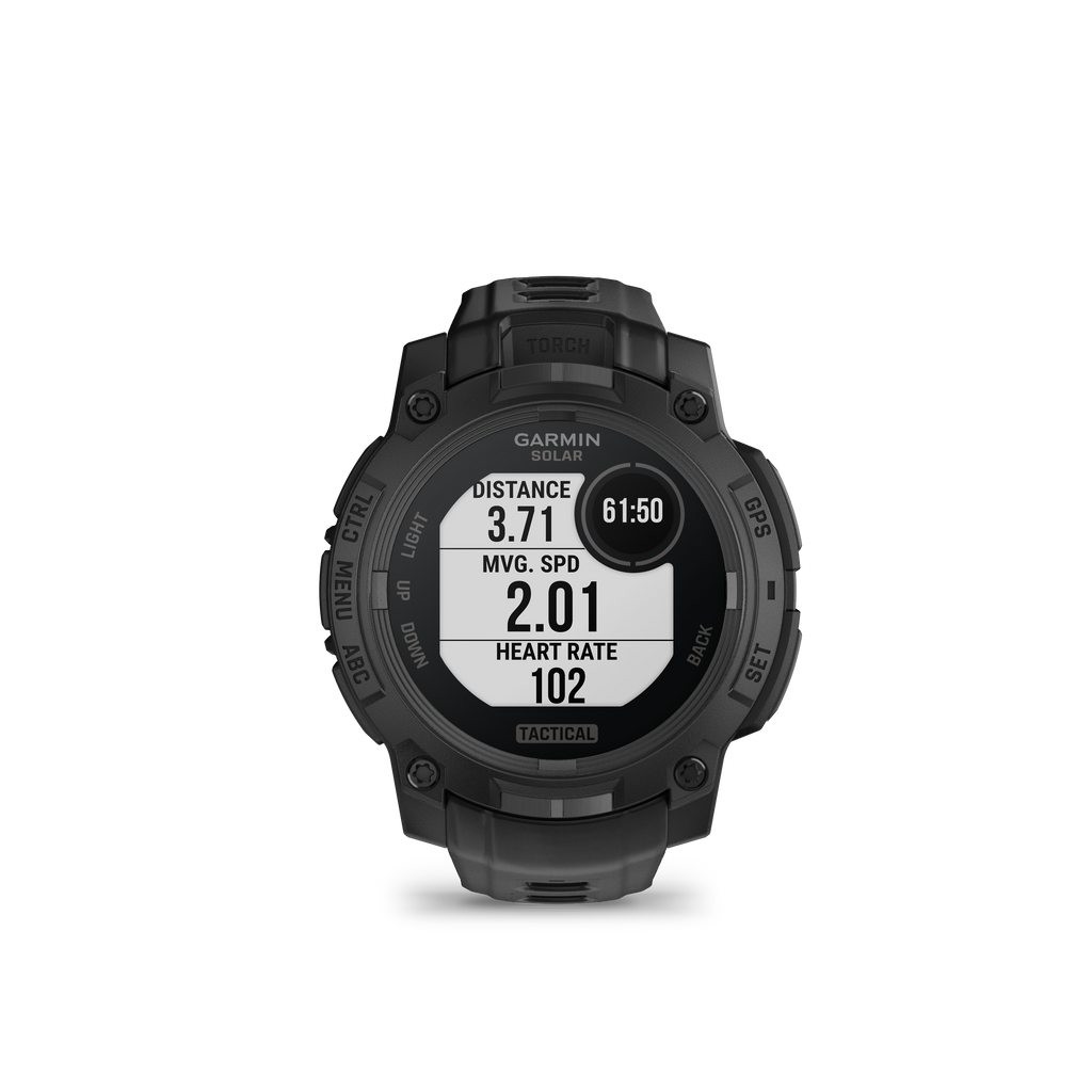 Garmin Instinct 3 Tactical - Tough Smartwatch w/ Solar Charging & 10 ATM Waterproof