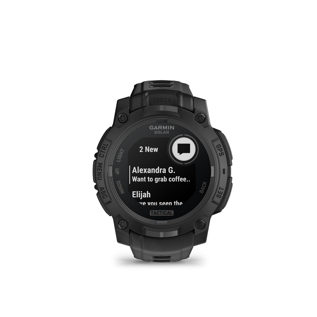 Garmin Instinct 3 Tactical - Tough Smartwatch w/ Solar Charging & 10 ATM Waterproof