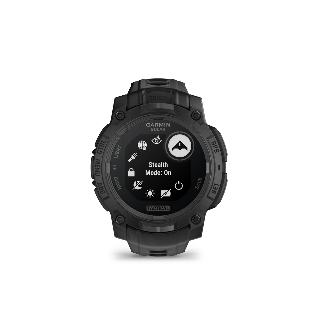 Garmin Instinct 3 Tactical - Tough Smartwatch w/ Solar Charging & 10 ATM Waterproof