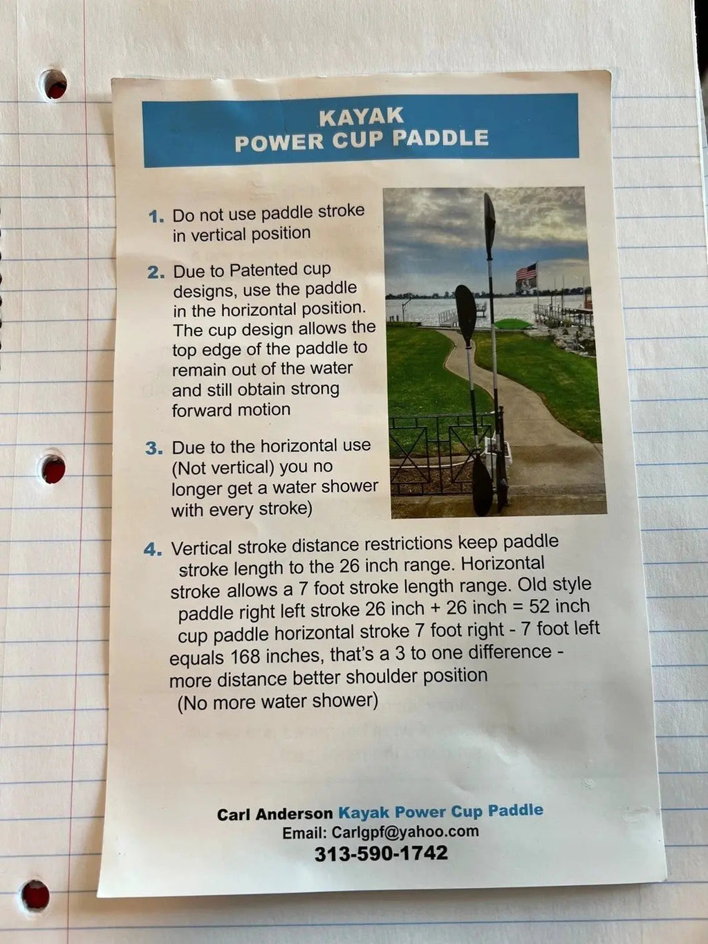 Kayak Power Cup Paddle