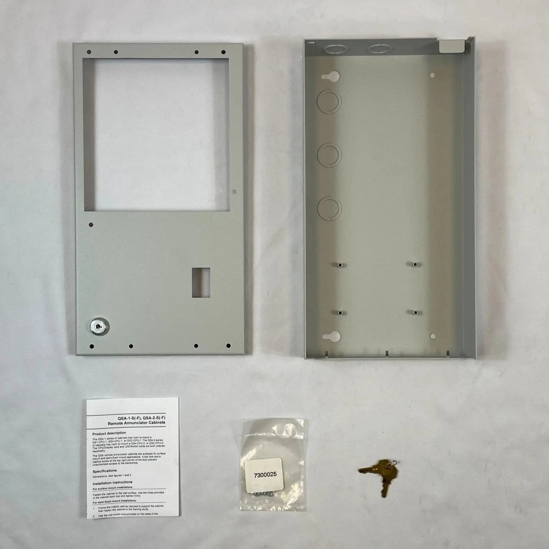 Kidde 2-Unit Remote Annunciator Enclosure with Secure Key-Locked Access for Fire Protection Contractors