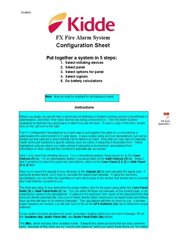 Kidde 25W Audio Evacuation Panel Red Ultra Reliable Fire Safety for Emergency Use