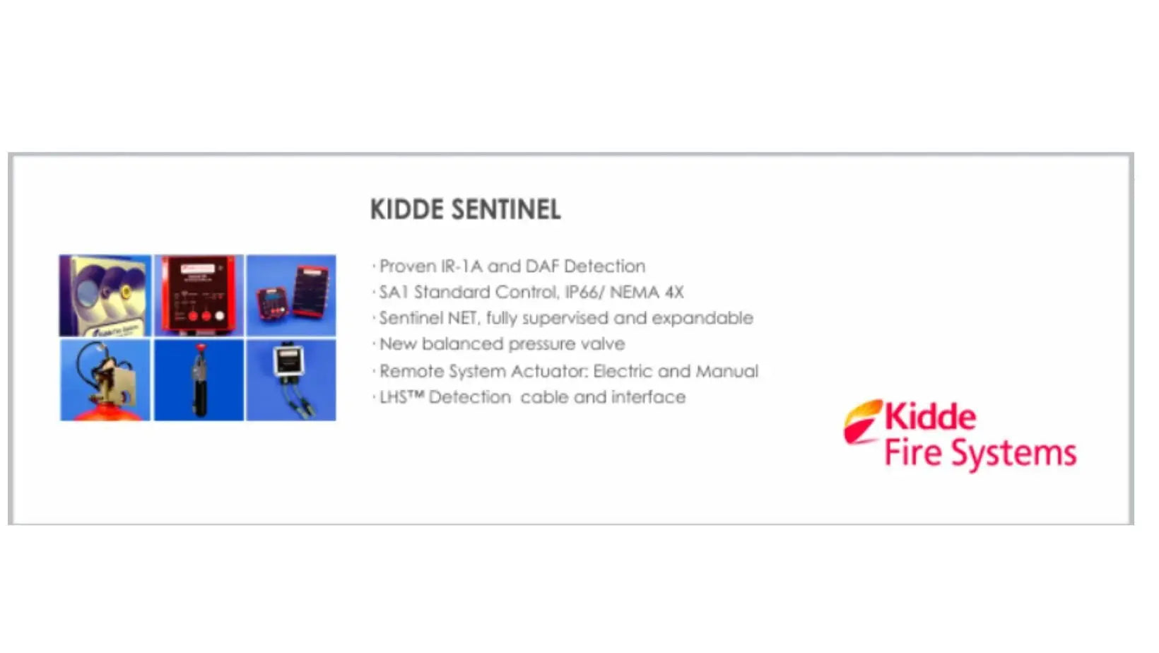 Kidde Fire Protection System UL Approved IP66 for Safety