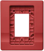 Kidde Genesis Fire Alarm Trim Red 1-Gang to 4-Inch Secure Fire Protection