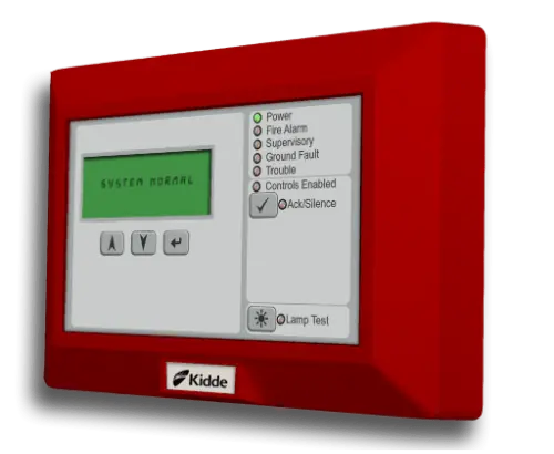 Kidde LCD Text Annunciator Fire Safety Monitor with Clear, Reliable Alerts for Facilities