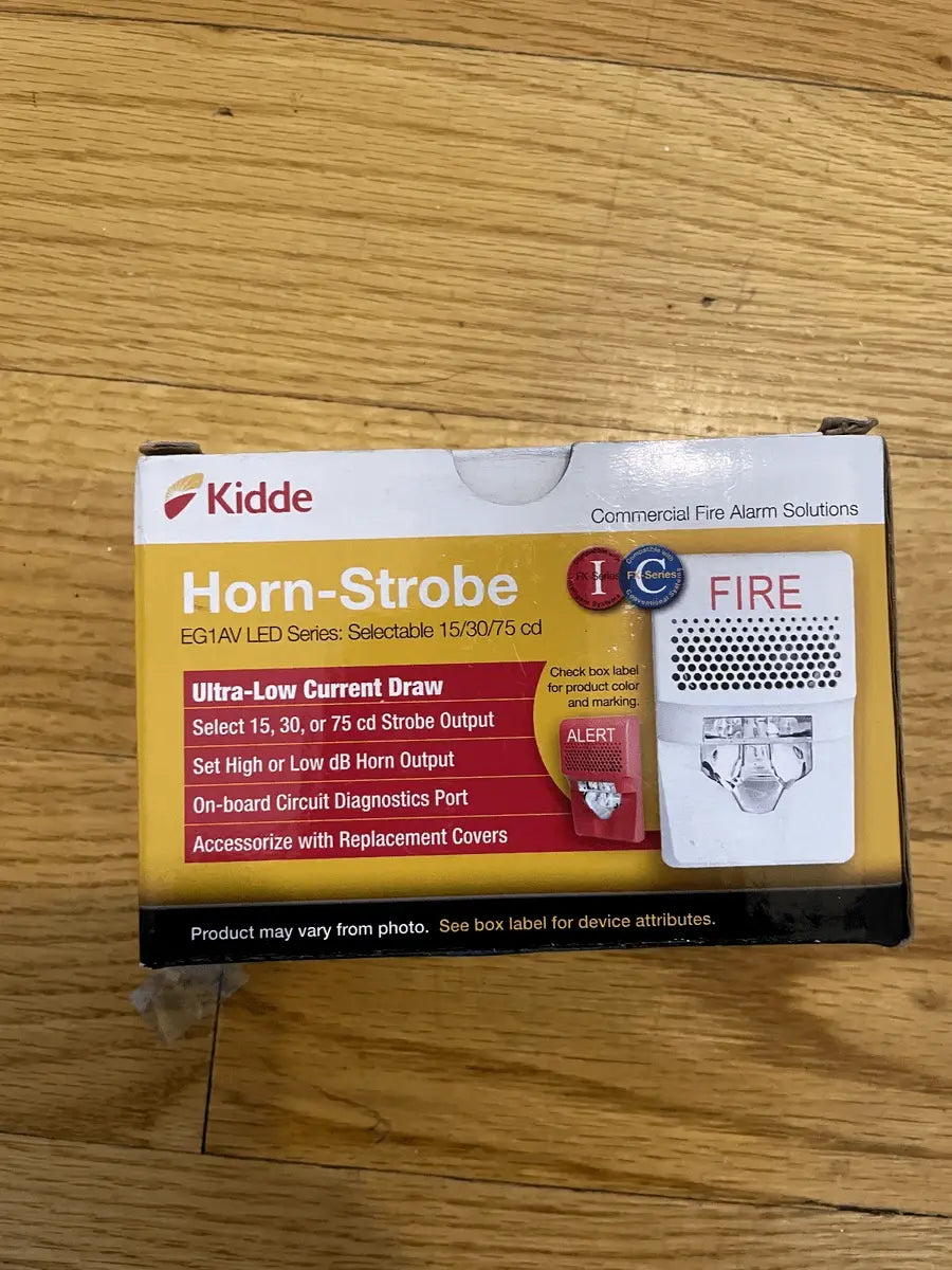 Kidde Speaker-Strobe 15/75cd Red Fire Alert for Industry