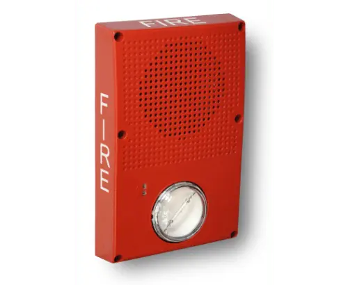 Kidde Outdoor Fire Speaker Strobe with Clear Lens 25/70V