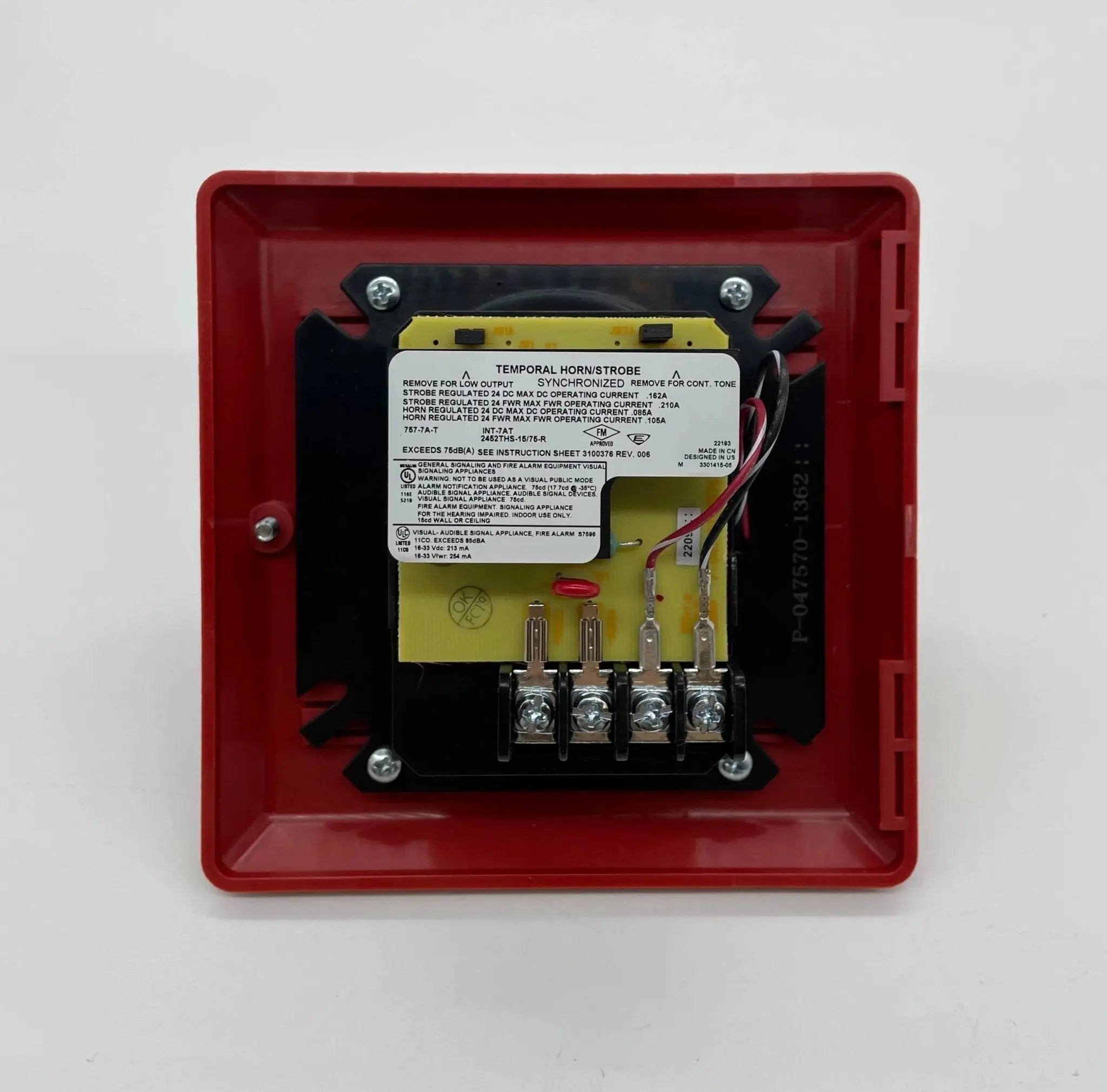 Kidde Strobe Fire Alarm 15/75 CD Red High-Visibility Safety Signal