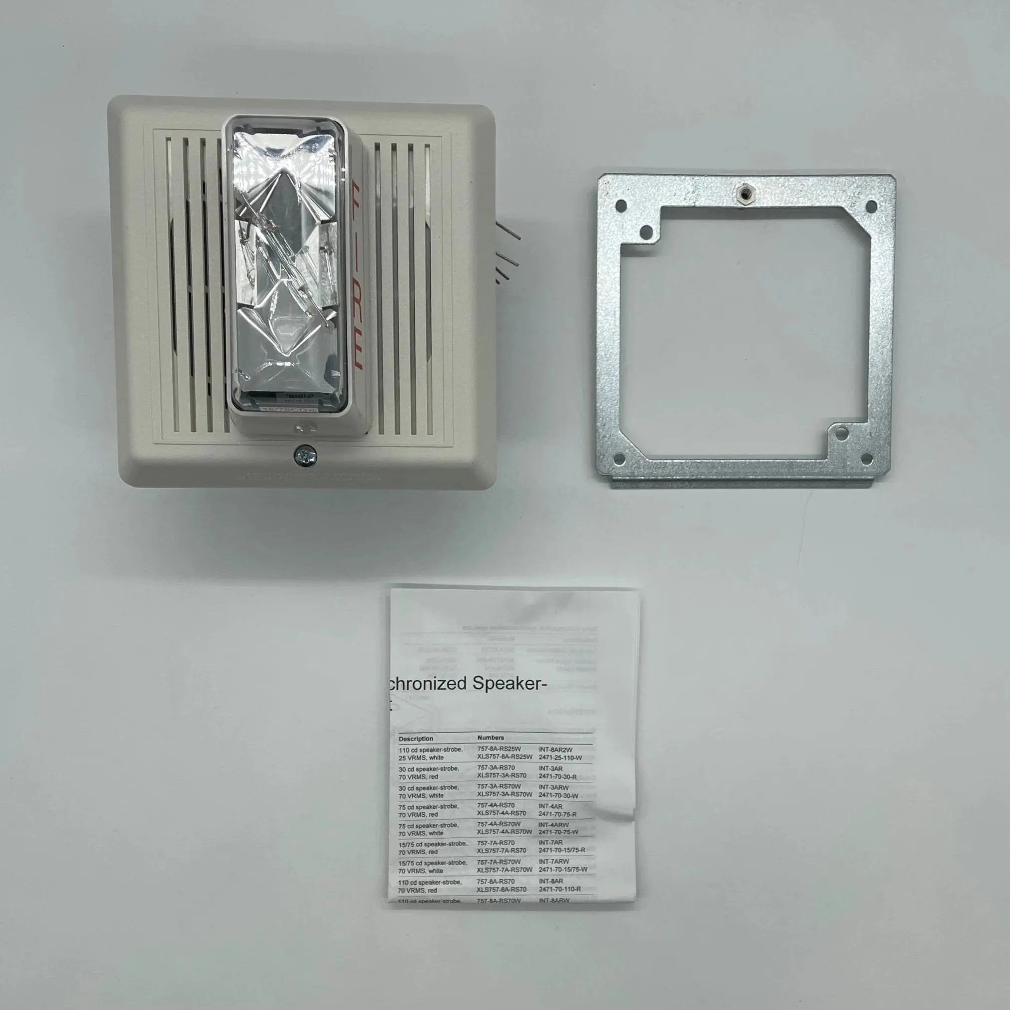 Kidde Wall Speaker Strobe 15-110cd White UL/FM Approved